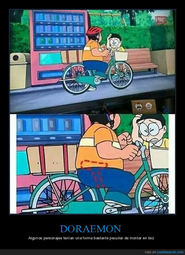 doraemon,bicicleta,wtf