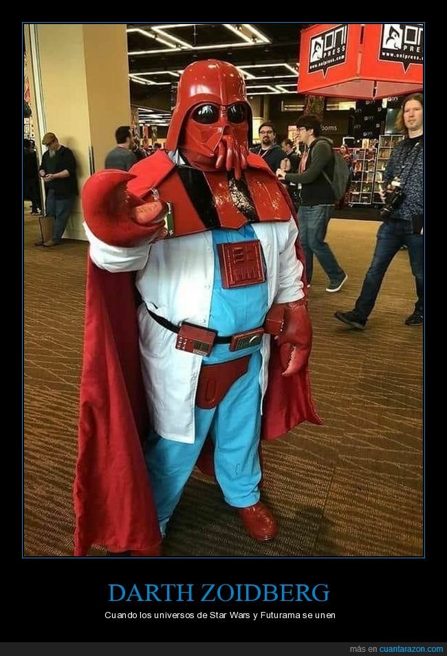 darth vader,zoidberg,star wars,futurama,disfraz