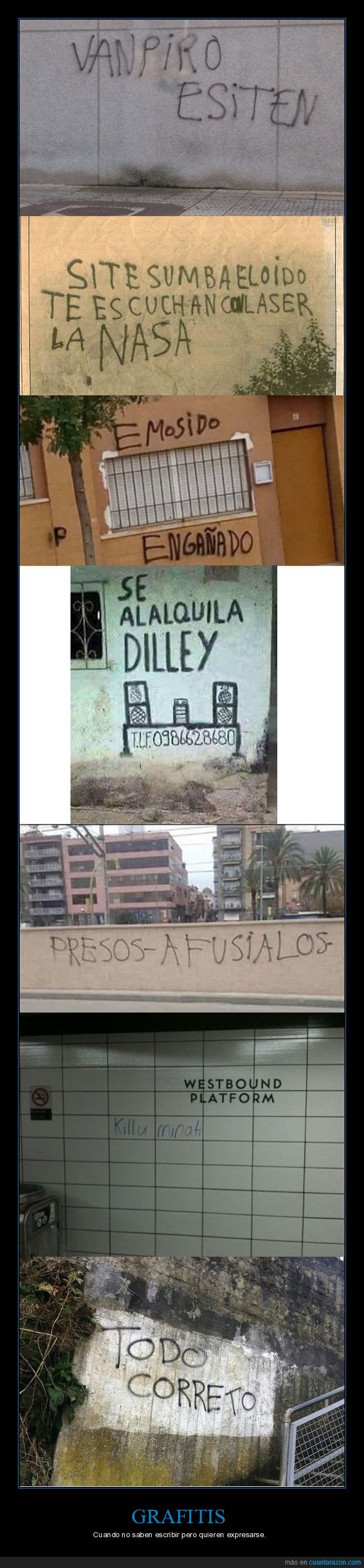 graffitis,ortografía,fails