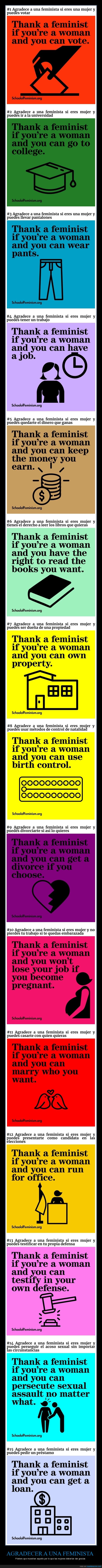 agradecer,feministas
