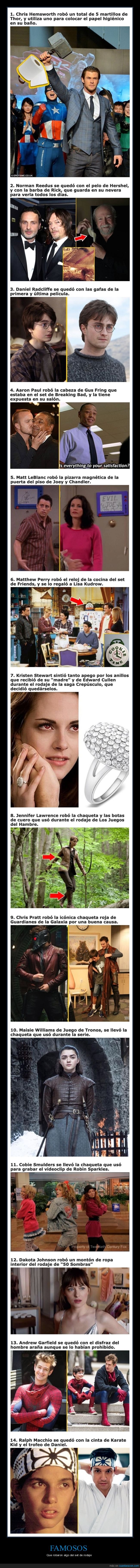 famosos,actores,robar,rodaje,películas