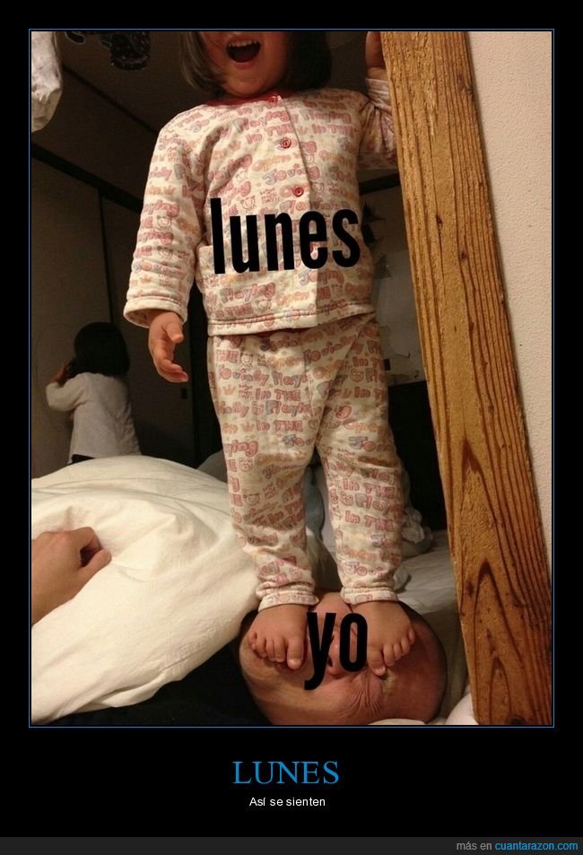 lunes,padre,hija,pisando