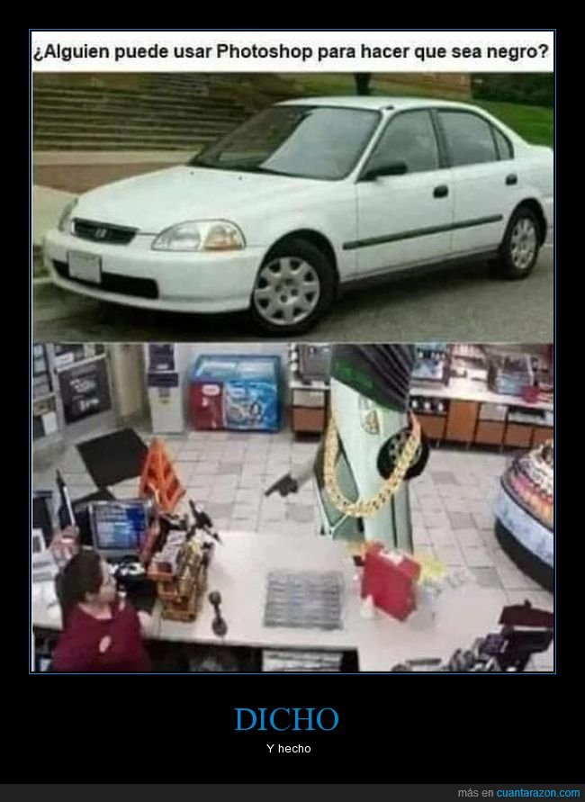photoshop,coche,negro,absurdo