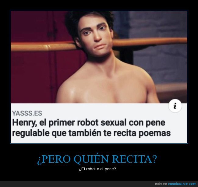 robot sexual,recitar,poemas