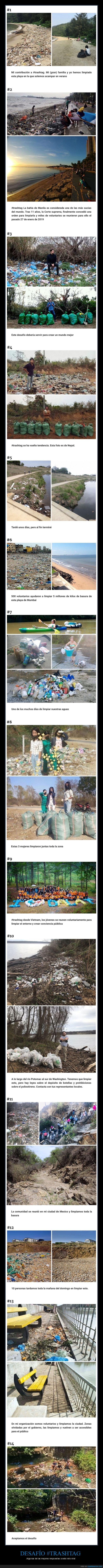 desafía,trashtag,basura,limpiar