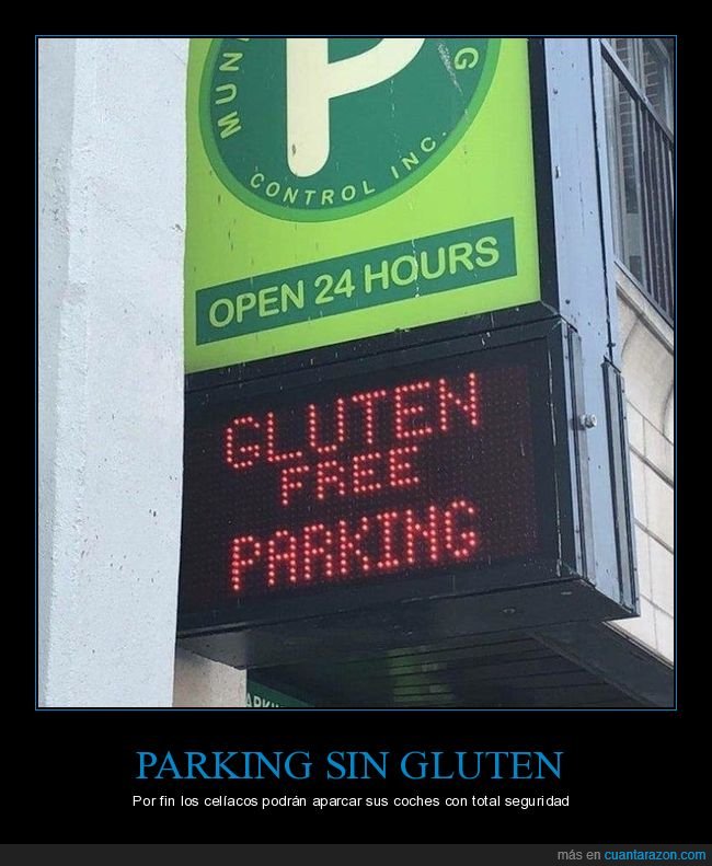 parking,sin gluten,wtf