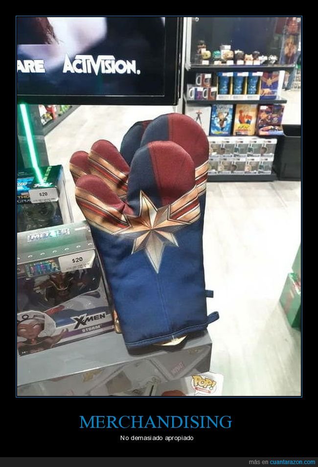 guante de cocina,capitana marvel,wtf