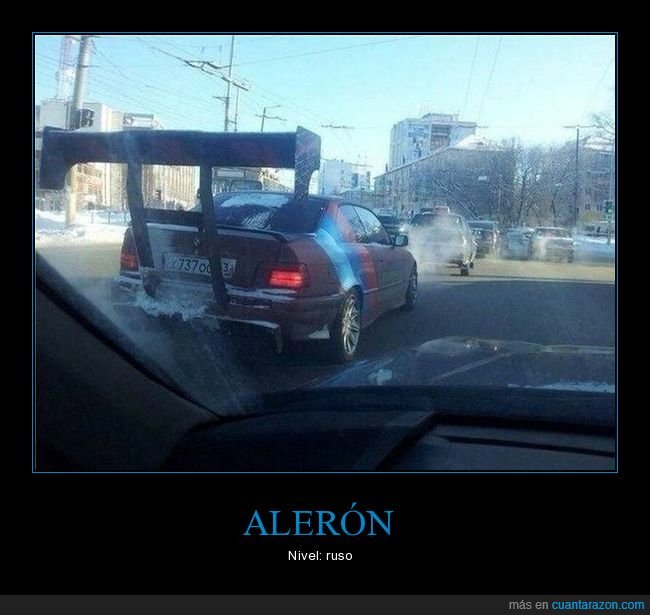 alerón,coche,rusos