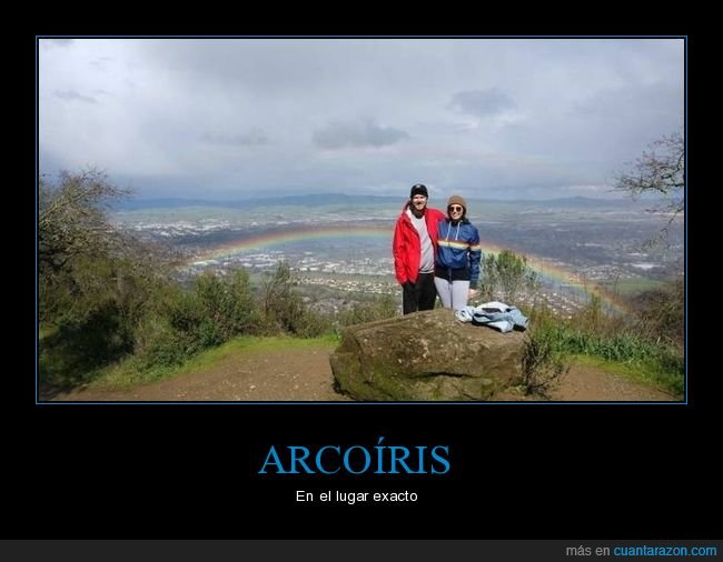 arco iris,lugar exacto,wtf