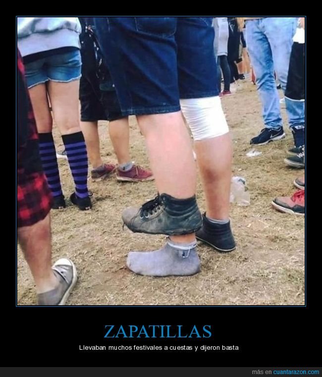 zapatilla,fails,festival