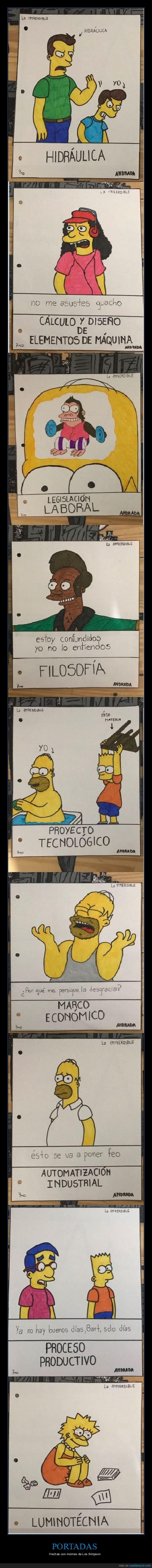 simpsons,escuela,carátulas