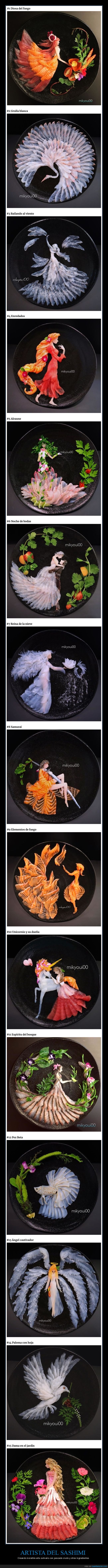 sashimi,arte culinario,comida,pescado