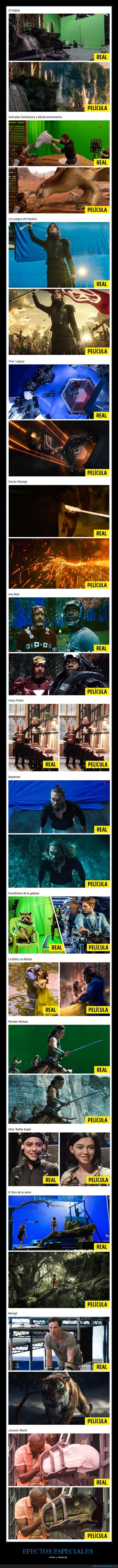 efectos especiales,antes,después,cine,películas