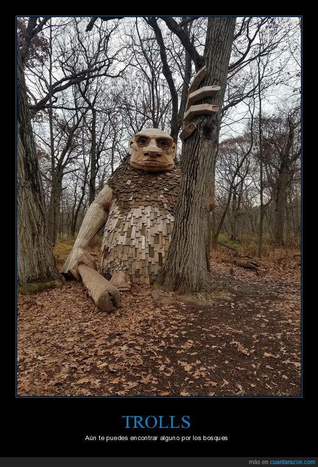 troll,bosque,escultura
