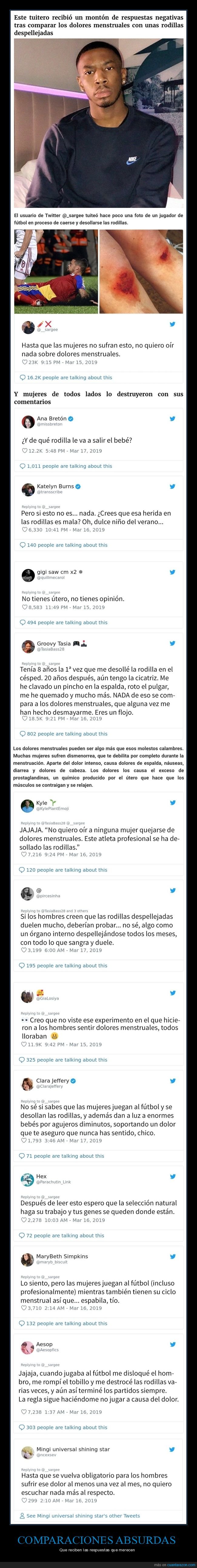 regla,rasparse,rodillas,comparación