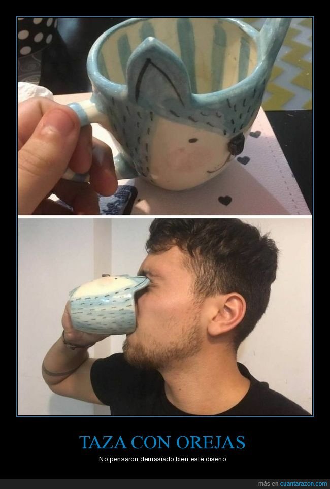 taza,diseño,orejas,fails
