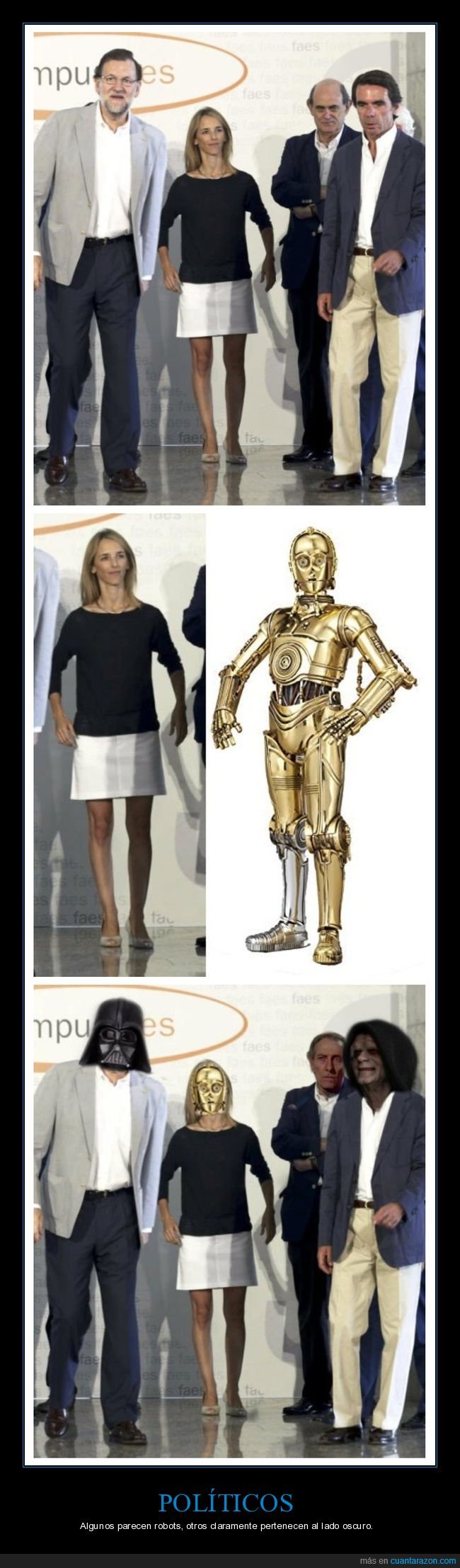 cayetana alvarez de toledo,c3po,parecidos,políticos,star wars