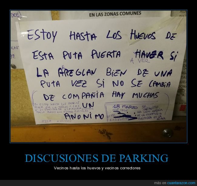 parking,pelea,puerta,vecinos,huevos,wtf