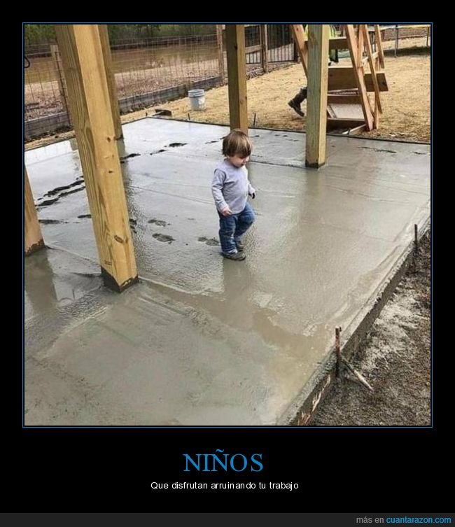 cemento,niño,pisadas,wtf