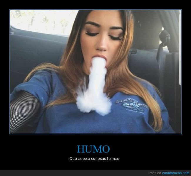 chica,humo,forma