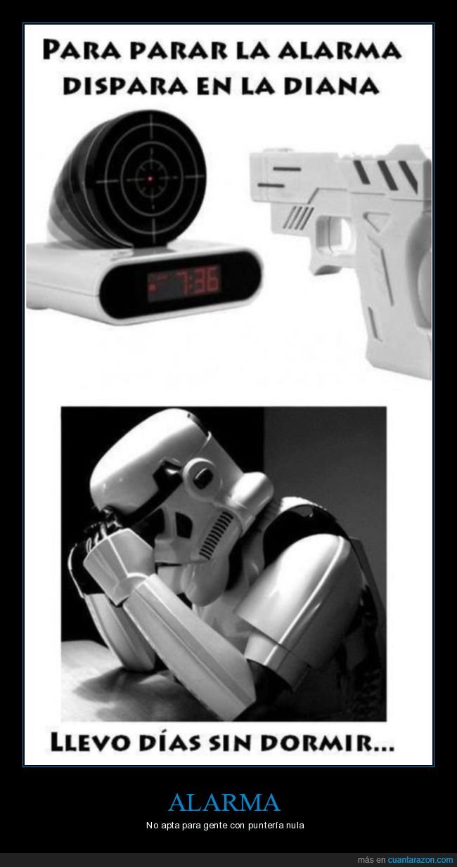 disparar,alarma,diana,stormtrooper,absurdo,star wars