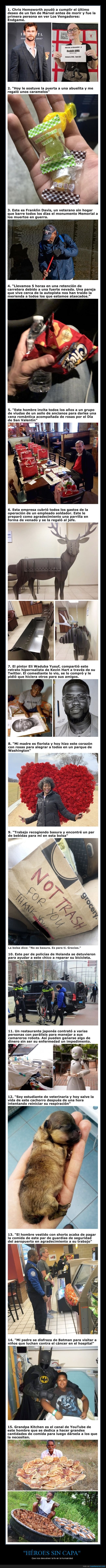 héroes,buenas acciones