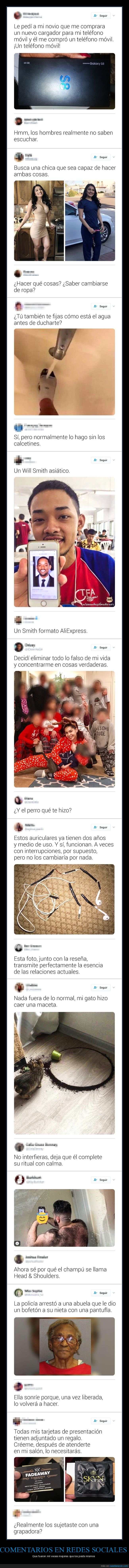 comentarios,redes sociales