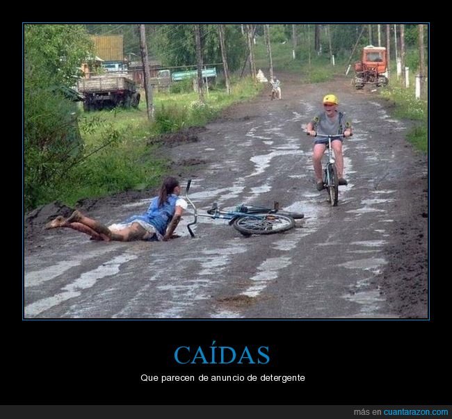 barro,bicicleta,fails