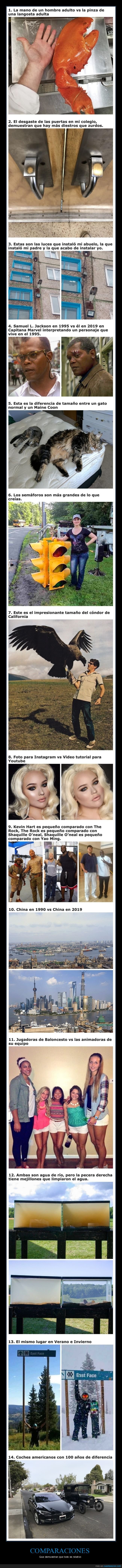 comparaciones,curiosidades