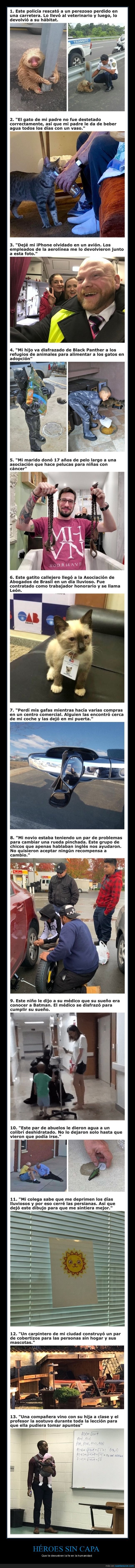 héroes,buenas acciones