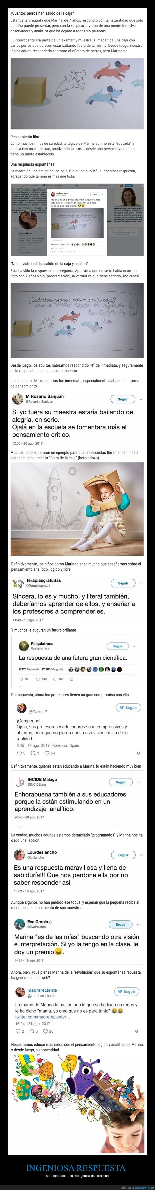 niña,examen,respuesta