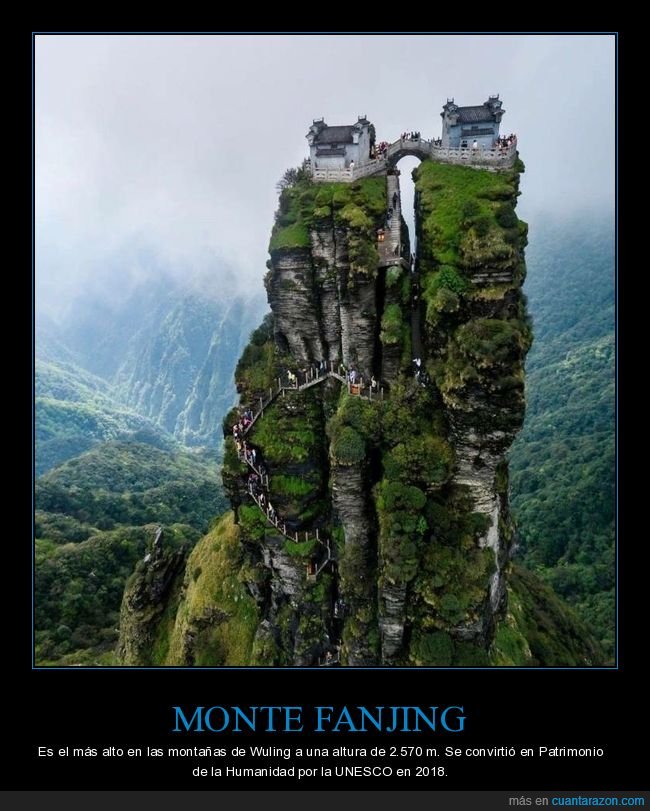 monte ganjing,china,curiosidades