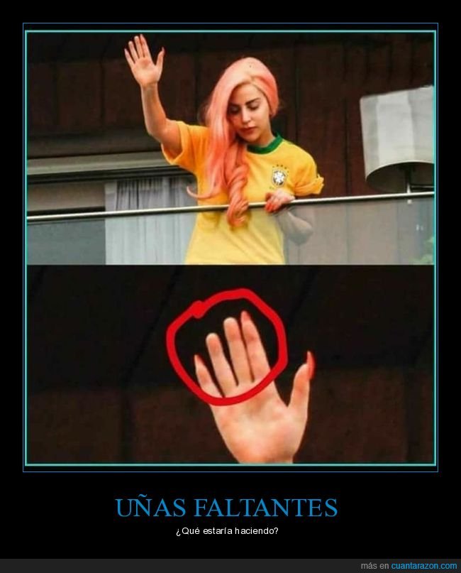 saludando,dedos,uñas,wtf