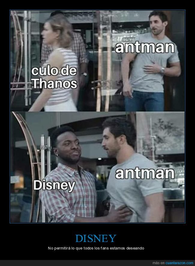 thanos,ant man,culo,los vengadores,endgame