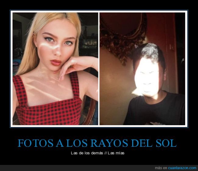 rayos de sol,fotos,expectativas,realidad