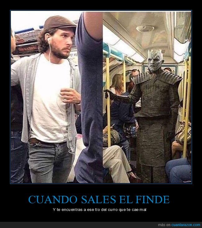 jon nieve,rey de la noche,juego de tronos,metro