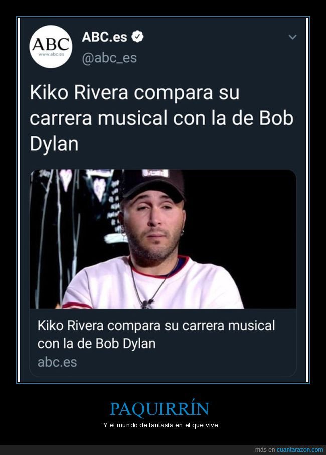 paquirrín,comparar,carrera musical,bob dylan