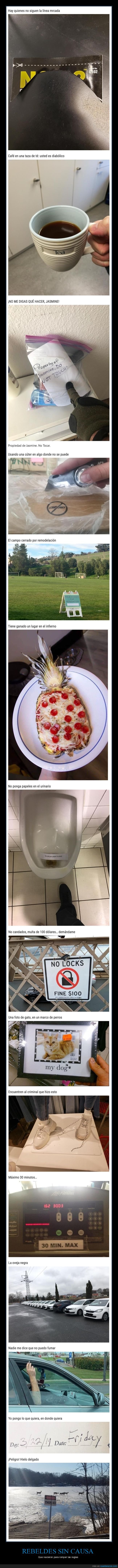 rebeldes,romper las reglas