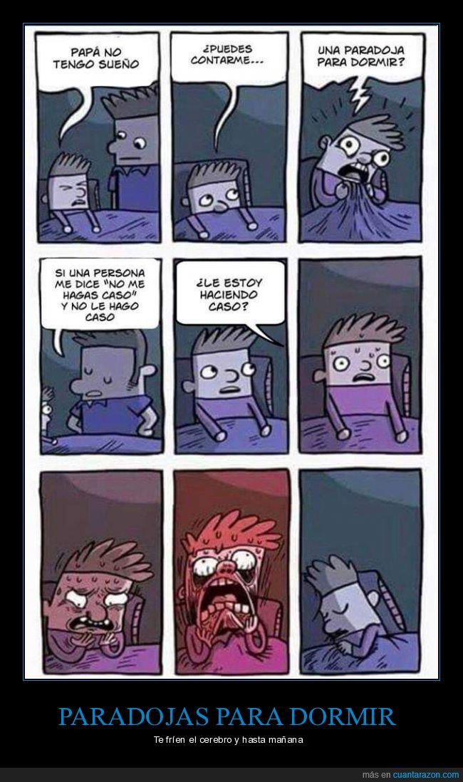 paradoja,dormir,padre,hijo