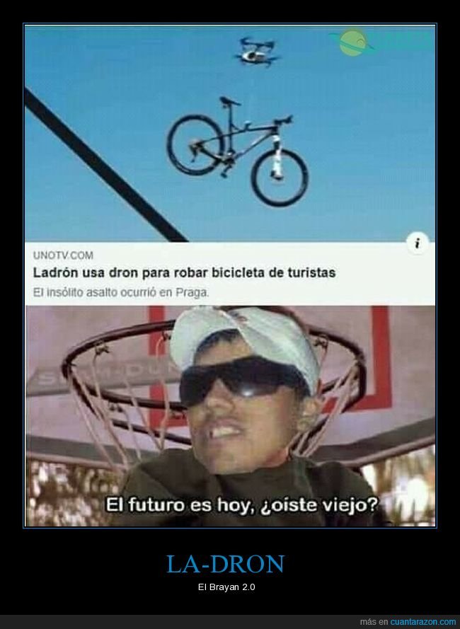 ladrón,dron,robar,bicicleta