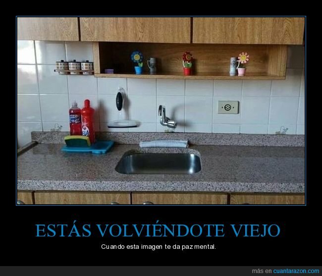 cocina,limpia,paz,hacerse viejo