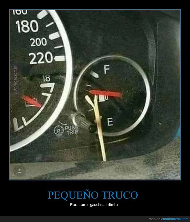 coche,truco,gasolina