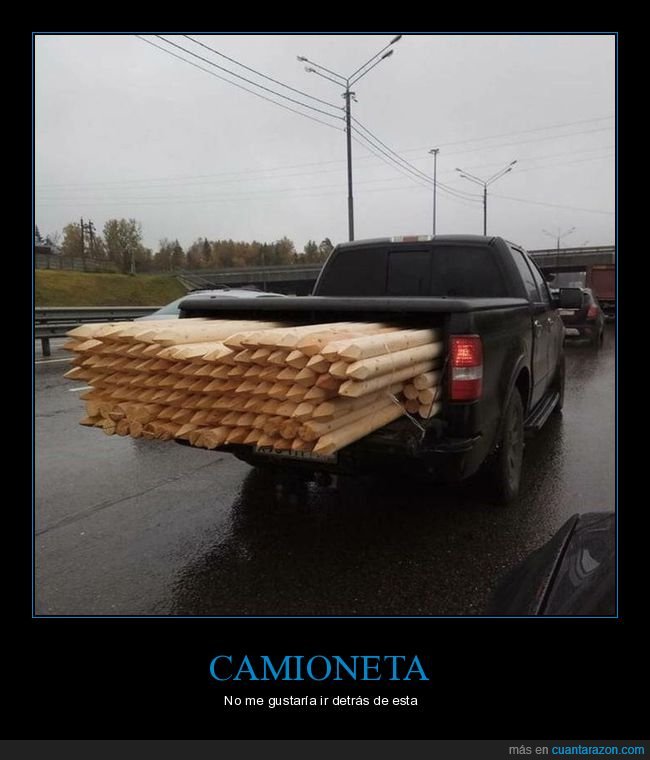 estacas,madera,camioneta