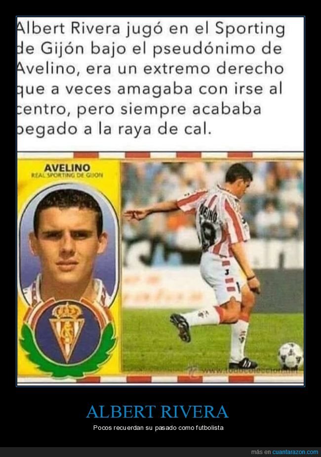 albert rivera,avelino,futbolista,parecidos,políticos