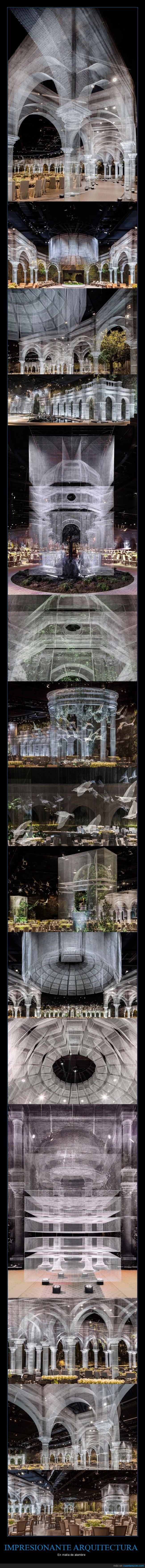 arquitectura,malla de alambre