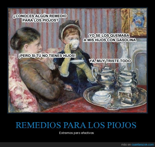 remedio,piojos,quemar,hijos,gasolina