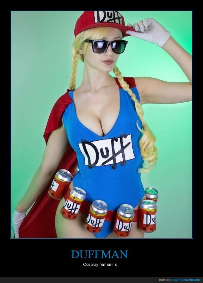 duffman,duffwoman,cosplay,simpsons