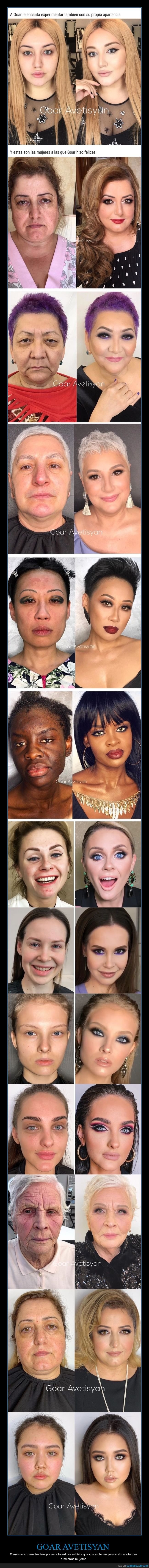 goar avetisyan,transformaciones,estilista,antes,después