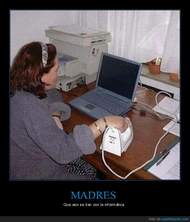 ordenador,se&ntilde;ora,plancha,absurdo