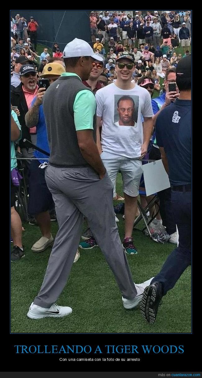 tiger woods,trolling,camiseta,arresto